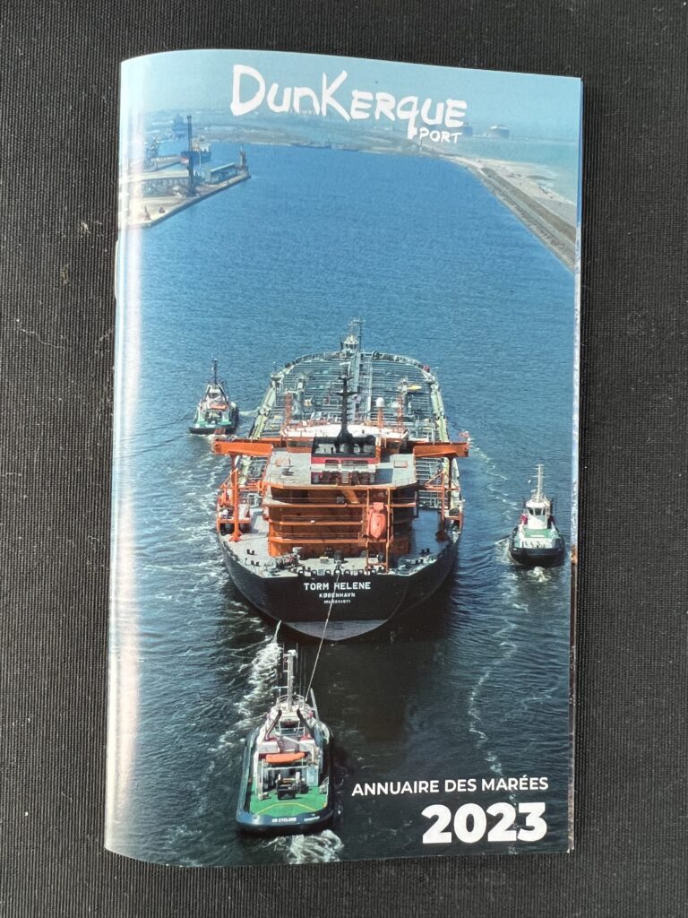 Annuaire des marées 2023 du Grand Port Maritime de Dunkerque